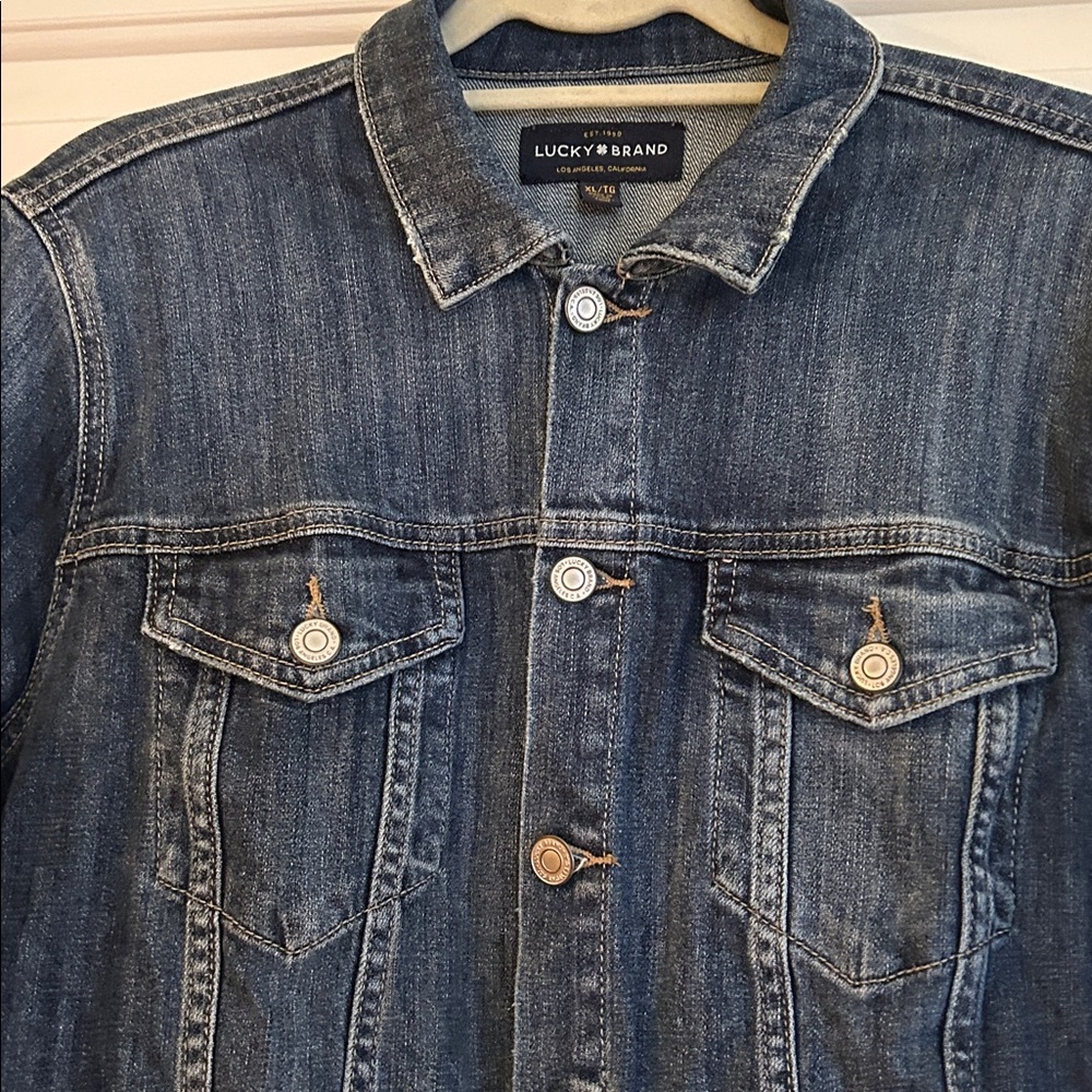 Lucky Brand The Tomboy Trucker Denim Jacket Size XL - Picture 13 of 16